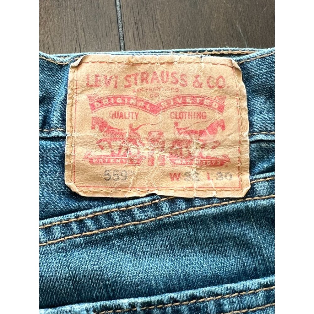 Mens Levis 559 Jeans 32x29 Relaxed Straight Leg Medium Wash Denim Pants 5 pocket - Picture 4 of 16